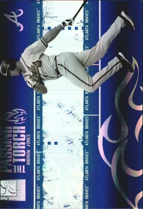 2005 Donruss Elite Passing the Torch Braves Baseball Card #4 Andruw Jones /1000