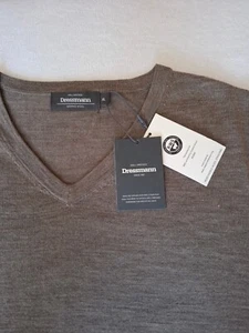 Dressmann Herren Pullover Gr. XL NEU Merino Wolle Strick Pulli Gr. 54 Cappuccino - Bild 1 von 9