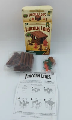 Disney Frontierland Lean-To Lincoln Logs 42 Piece Complete - Image 1 of 4