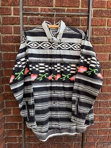 Camisa vintage Wrangler Western corte vaquero rodeo manga larga abotonada XL algodón - Imagen 1 de 7