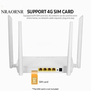 NRAONRN MK600 Home 4G LTE Wireless Router 300Mbps Highspeed  With SIM Card Slot - Picture 1 of 5