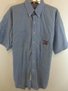 Chaps Ralph Lauren Herren S/S Denim Button Down Hemd Gr. Medium Blau Neu Mit Etikett - Bild 1 von 9