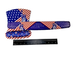 USA Flag/ Statue of Liberty pattern mouse pad 2 piece, mouse/ keyboard wrist pad - Picture 1 of 9