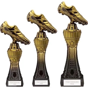 Football Trophies Fusion Viper Tower Boot Trophy 3 Sizes FREE Engraving - Picture 1 of 4