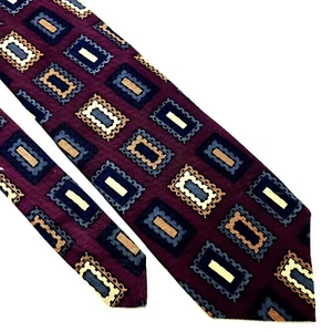 Pantalones Cortos de Caña Ferrell Estampado de Corbata de Seda Rojo Borgoña Anchos - Imagen 1 de 6