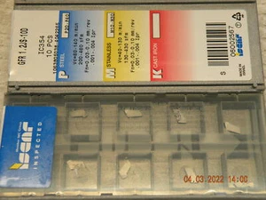 x40 Iscar GFR 1.2JS-10D IC354 Insertos de carburo Ranurado de separación 4 paquetes de 10 nuevos - Imagen 1 de 1