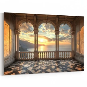 Romantische Aussichten Leinwandbild Fotoposter Wandbild - Bild 1 von 7