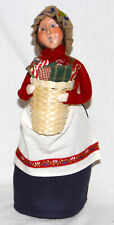 Byers Choice Woman Selling Fabric Caroler  - NEW 2024 - FREE PRIORITY SHIPPING