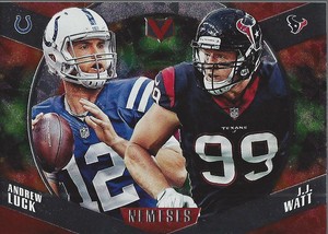 2017 Panini Vertex Nemeses #16 Andrew Luck J.J. Watt - NM-MT