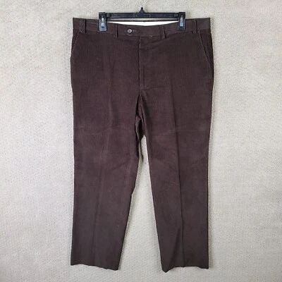 Lauren Ralph Lauren Pants Mens 38x30 Brown Corduroy Chino Flat Front Cotton - Image 1 of 4