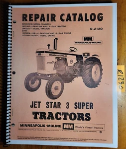 Minneapolis-Moline Jet Star 3 Super Tractor Repair Parts Manual R-2139 2/68 - Picture 1 of 16