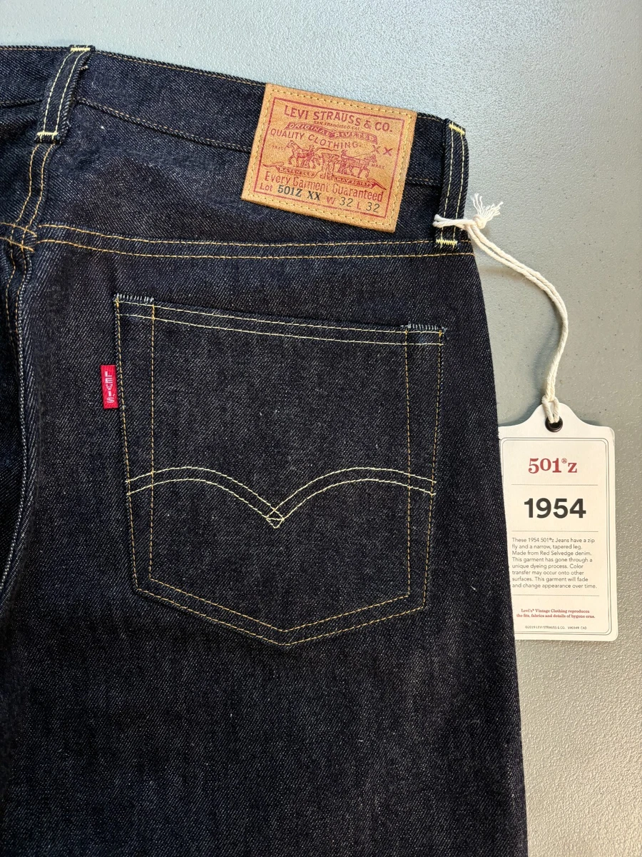 NWOT Levi's LVC 1954 501z XX Jeans 32x32 Made in USA Selvedge | eBay