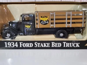 1934 Ford Stake Bed Truck NAPA Auto Parts Delivery 1:24 Diecast Crown Premium - Picture 1 of 8