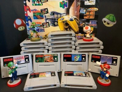 SUPER NINTENDO || DIE BESTEN SPIELE || MARIO, ZELDA, DONKEY KONG  || RETRO SNES - Bild 1 von 2