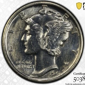 1941-S MS64FBPL CAC PCGS Proof Like Full Band Mercury Dime - Picture 1 of 4