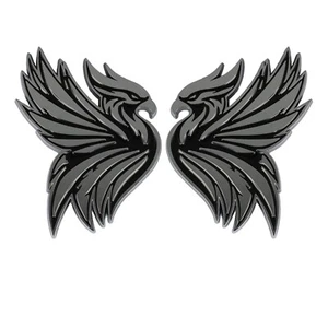 Phoenix Emblem Custom Badge 3D Decal Sticker Fender Car Truck SUV Auto Chrome - Picture 1 of 7