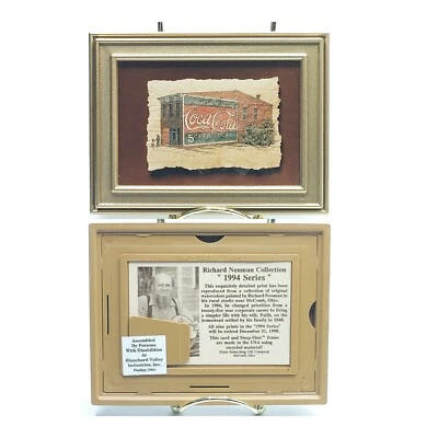 Coca Cola Richard Neuman's Print Reproduction Card and Snap-Shut Frame 1994 New - Image 1 of 4