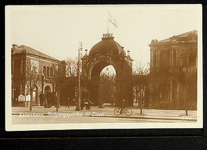 DINAMARCA 17-Københav, Indgangsporten til Tivoli (Foto real (RPPC) - Imagen 1 de 2