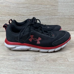 Under Armour Mens Charged Assert 9 3024852-001 Black/Red Running Shoes Size 9.5 - Picture 1 of 11