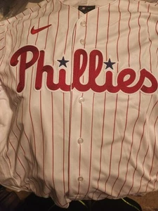 Aaron Nola Philadelphia Phillies Signed White Nike Authentic Jersey Fanatics COA - Picture 1 of 5