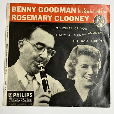 Benny Goodman Sextet & Trio - Memories Of You - Philips 7" EP 1956 UK Jazz Foto 1 de 4