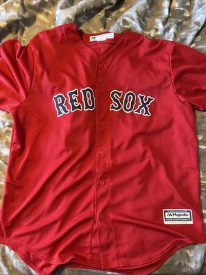 chris sale boston red sox majestic jersey size xl 2018 World Series Patch - Image 1 of 4