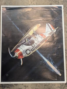 Póster De Colección Ray Schmitt The Grumman F3F1 Biplane Fighter Marina de los Estados Unidos #3 Serie BOA - Imagen 1 de 9