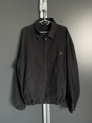 Chaqueta Harrington Yves Saint Laurent negra vintage Foto 1 de 4