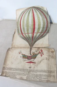 Old Jean-Pierre Blanchard Antique French Balloon Inventer 1786 Etched Plate - Picture 1 of 3