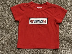 Smocked Atlanta Braves Shirt Size 18 Months - Picture 1 of 7