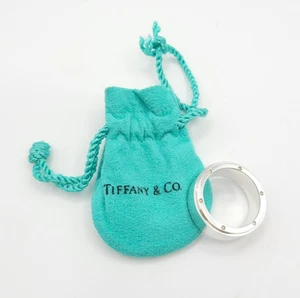 Retired Tiffany & Co. 925 Sterling Silver Metropolis Screw Band SZ 10 w/ Pouch - Picture 1 of 10