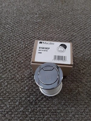 Macdee Kara Duel Flush 72mm Button Chrome- SYG610CP