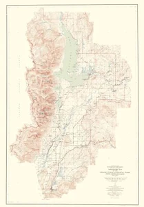 Mapa Topográfico Parque Nacional Grand Teton Wyoming Hoja USGS 1948 23 x 32,89 - Imagen 1 de 20