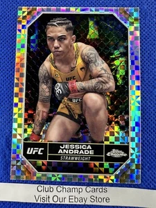 2024 #94 Jessica Andrade Topps Chrome UFC X-Fractor - Picture 1 of 2