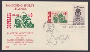 Phil Simms, NY Giants Quarterback, Super Bowl XXI MVP, signed Jim Thorpe FDC - Picture 1 of 1