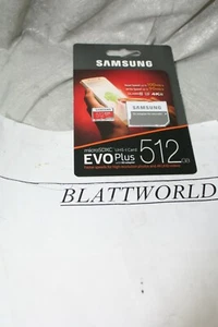 Carte mémoire micro SD AUTHENTIQUE Samsung EVO Plus 512 Go neuve avec adaptateur SD SCELLÉE - Photo 1 sur 1