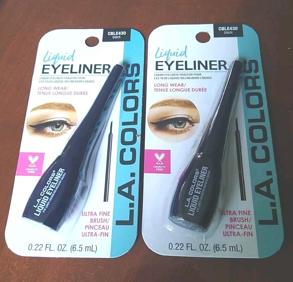 LA L. A.  Colors Black Liquid Eyeliner CBLE430 - Image 1 of 1