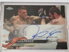 2018 Topps Chrome UFC DUSTIN POIRIER Refractor Auto #FA-DP