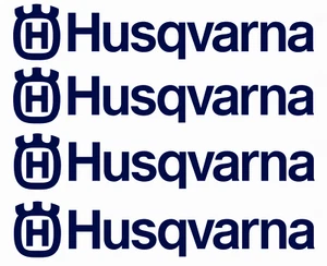 Husqvarna Decal, Sticker, 4 SIZES, 2 DECALS, BLUE Motorcycle Chainsaw TE150 ATV - Picture 1 of 1