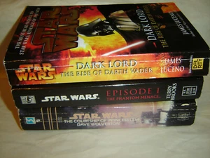 STAR WARS BOOKS DARK LORD, THE PHANTOM MENACE, COURTSHIP OF PRINCESS LEIA 3 BKS  - Picture 1 of 4