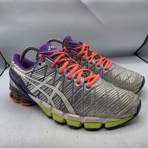 Scarpe da ginnastica Asics Gel Kinsei 5 donna taglia 9,5 argento corsa passeggio T3E9J - Foto 1 di 14
