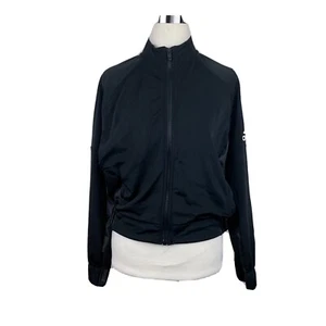 Girl’s Adidas black L Large workout athletic jacket full zip up - Picture 1 of 9