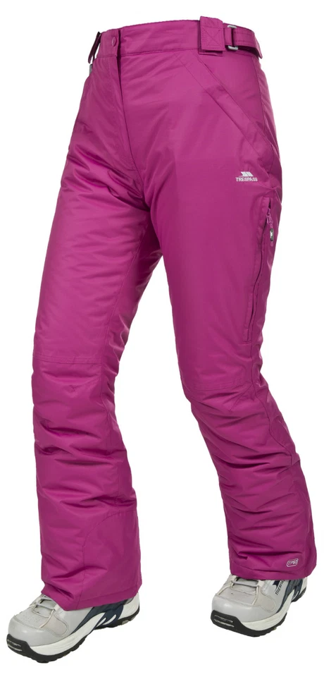 TRESPASS WOMENS LOHAN SKI SNOW WATERPROOF PANT REGULAR INSEAM TAPED SEAM 5000 MM - Image 1 of 1