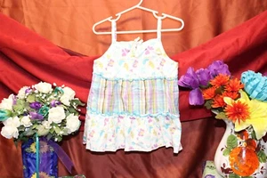 George Girl's White Floral-Striped Sundress Size 5T-5 dress casual shirt Sale* - Picture 1 of 6