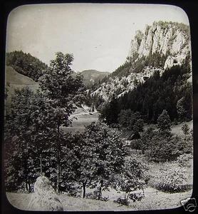 Glass Magic Lantern Slide VIEW OF ADLITZGRABEN C1910 AUSTRIA - Picture 1 of 2