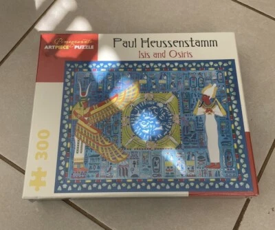 NEW Egyptian Pomegranate Art piece puzzle: Paul Heussenstamm Isis & Osiris - image 1 of 3