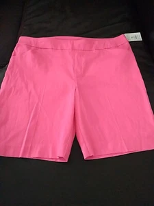 Women's Time and Tru Pink Pull on Bermuda Shorts Stretchy Size XXL (20) - Picture 1 of 9