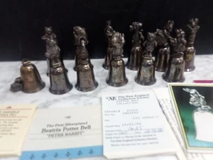 New England Collection Society Beatrix Potter Silverplated 12pc Bell Collection - Picture 1 of 8