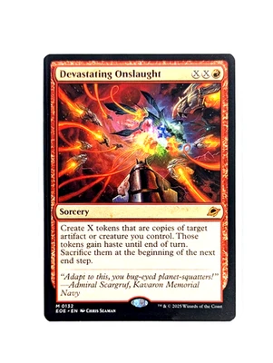 Devastating Onslaught M 0132 REGULAR MTG Edge Of Eternities EOE EN NM/M - Image 1 of 2