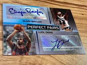 2004-05 Topps Finest Perfect Pairs Dual Auto #DB Luol Deng RC Elgin Baylor /50 - Picture 1 of 2